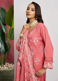 Peach Embroidery Salwar Suit