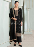 Black Embroidered Salwar kameez