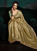 Shop Golden Yellow Silk Sari