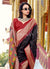 Buy Black and Red Saree