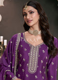 Purple Sharara Suit