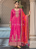 Pink Embroidered Anarkali Dress