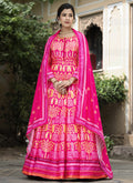 Pink Multi-colored Digital Printed Anarkali Gown