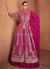 Rani Pink Slit-Style Anarkali Lehenga