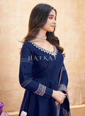 Blue Anarkali Palazzo Suit