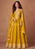 Yellow Embroidery Anarkali Suit