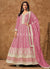 Light Pink Silk Anarkali Suit