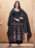 Black Mirror Work Anarkali Palazzo Suit