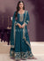 Royal Blue Embroidery Anarkali Dress