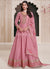 Pink Embroidery Anarkali Dress