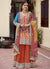 Orange Multicolored Gharara Suit