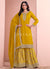 Yellow Gharara Style Palazzo Suit