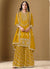 Yellow Embroidered Gharara Suit