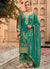 Green Floral Embroidery Pakistani Suit