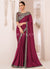 Magenta Embroidery Georgette Saree