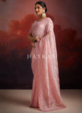 The saree section provides choice of color & fabrics at Hatkay.