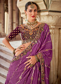 Purple Lehenga For Indian Bride