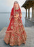 Red Golden Traditional Embroidery Bridal Lehenga Choli