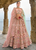 Blush Pink Traditional Embroidery Bridal Lehenga Choli