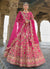 Magenta Pink Traditional Embroidery Bridal Lehenga Choli