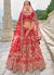 Red Multi Embroidered Traditional Lehenga Choli