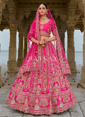 Bridal Pink Multi Embroidered Traditional Lehenga Choli