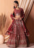 Rustic Red Sequins Embroidery Lehenga Choli