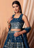 Royal Blue Sequins Embroidery Lehenga Choli