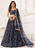 Black Traditional Wedding Lehenga Choli