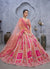 Peachish Pink Bridal Lehenga Choli