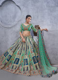 Hatkay. Ready To Wear Indian Outfit Lehenga Choli, Dupatta with Stitched Blouse For Women, Bridesmaid, Party, Festival Wear.