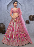 Pink And Purple Bridal Lehenga Choli