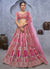 Pink And Purple Bridal Lehenga Choli