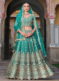 Turquoise Wedding Lehenga Choli