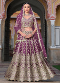 Purple Wedding Lehenga Choli