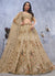 Golden Brown Bridal Lehenga Choli