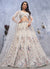 Pearl White Bridal Lehenga Choli