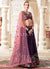 Purple Reshamkari Embroidery Bridal Lehenga Choli