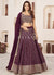 Deep Wine Sequence Embroidery Traditional Lehenga Choli