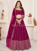 Rani Pink Sequence Embroidery Traditional Lehenga Choli