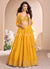 Golden Yellow Embroidered Lehenga Choli