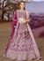 Wine Purple Multi Embroidered Bridal Lehenga Choli