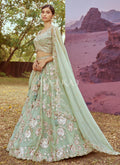 Hatkay has a range of exclusive party wear lehengas for brides, bridesmaids and wedding guests.