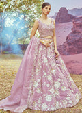 Lavender Bridal Lehenga Choli