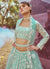 Sea Green Traditional Embroidery Bridal Lehenga Choli