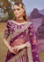 Purple Multi Embroidered Bridal Lehenga Choli