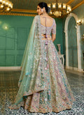 Turquoise Multicolored Bridal Lehenga Choli