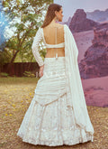 Off White Embroidery Bridal Lehenga Choli