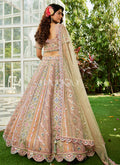 Mauve Purple Multi Bridal Lehenga Choli