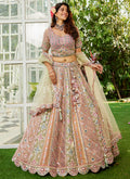 Mauve Purple Multi Bridal Lehenga Choli